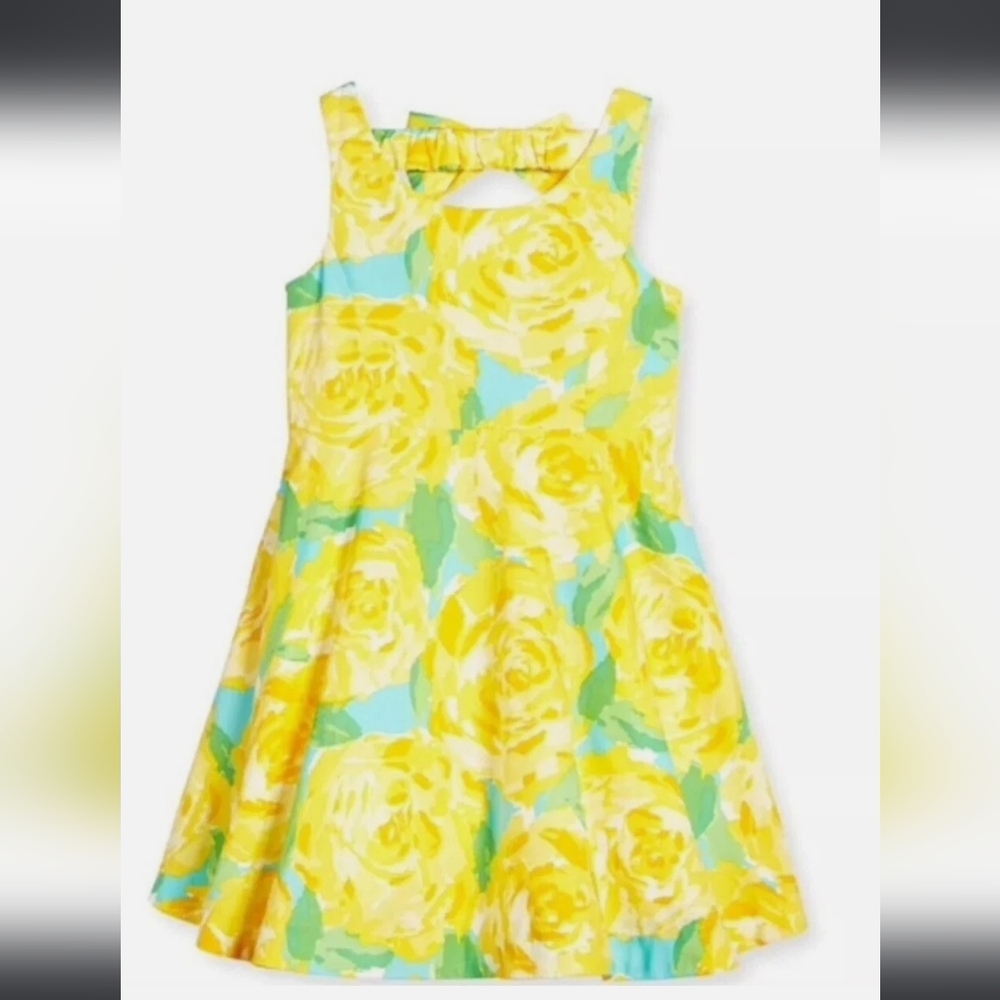 🦄🦄Lilly Pulitzer Girls Yellow 8 First Impressions Dress| Easter Wedding